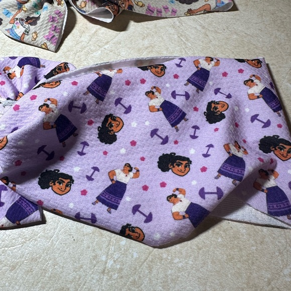 3 Infant Girl Encanto Headband Bows  Stretchy - Picture 5 of 5